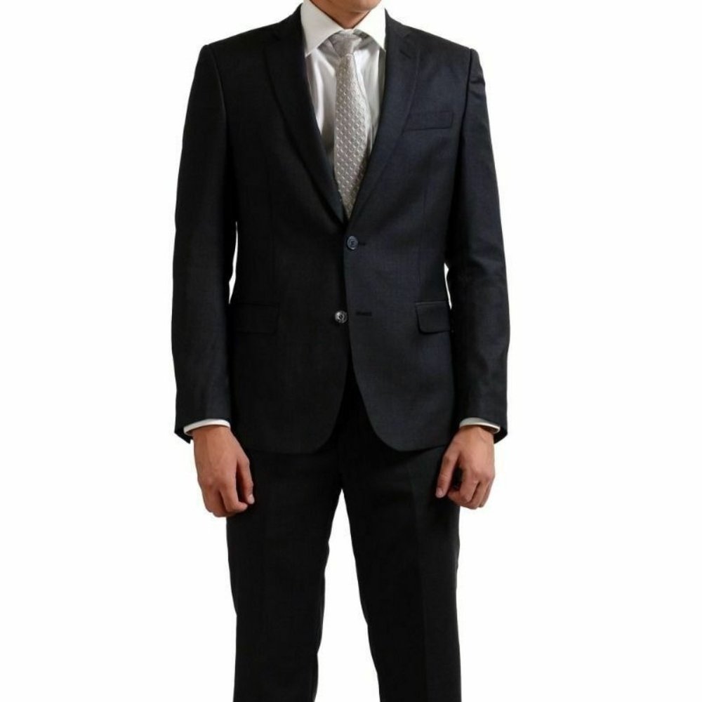 Versace Collection 100% Wool Gray Two Button Men's